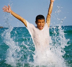 beach jump for fun